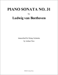 Piano Sonata No. 31 in A-Flat Major Orchestra sheet music cover Thumbnail